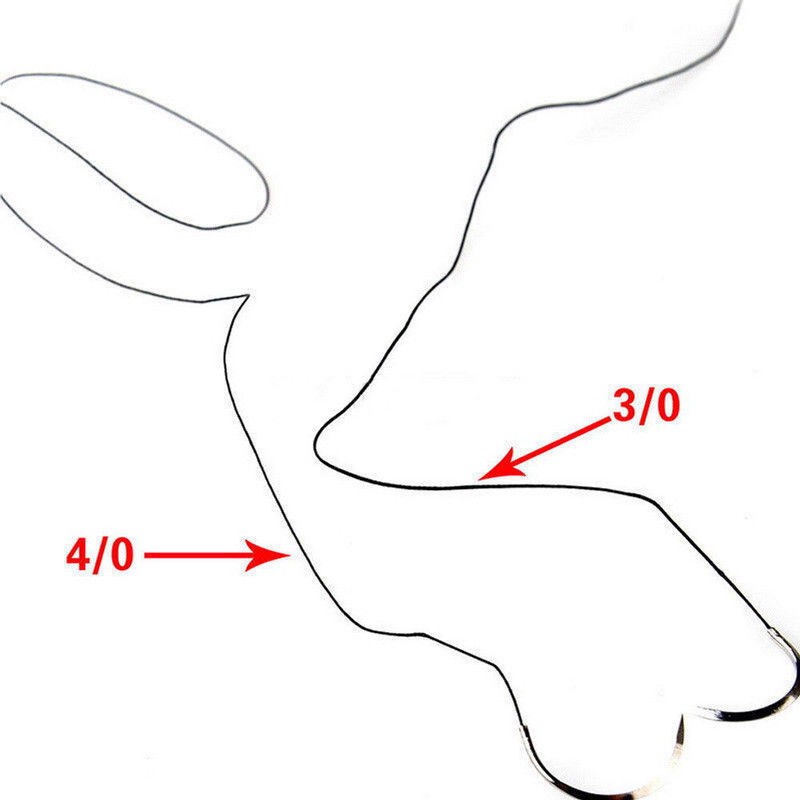 Dental Medical Silks 3/0 4/0 Length 75cm Surgical Training Sutures For Medical