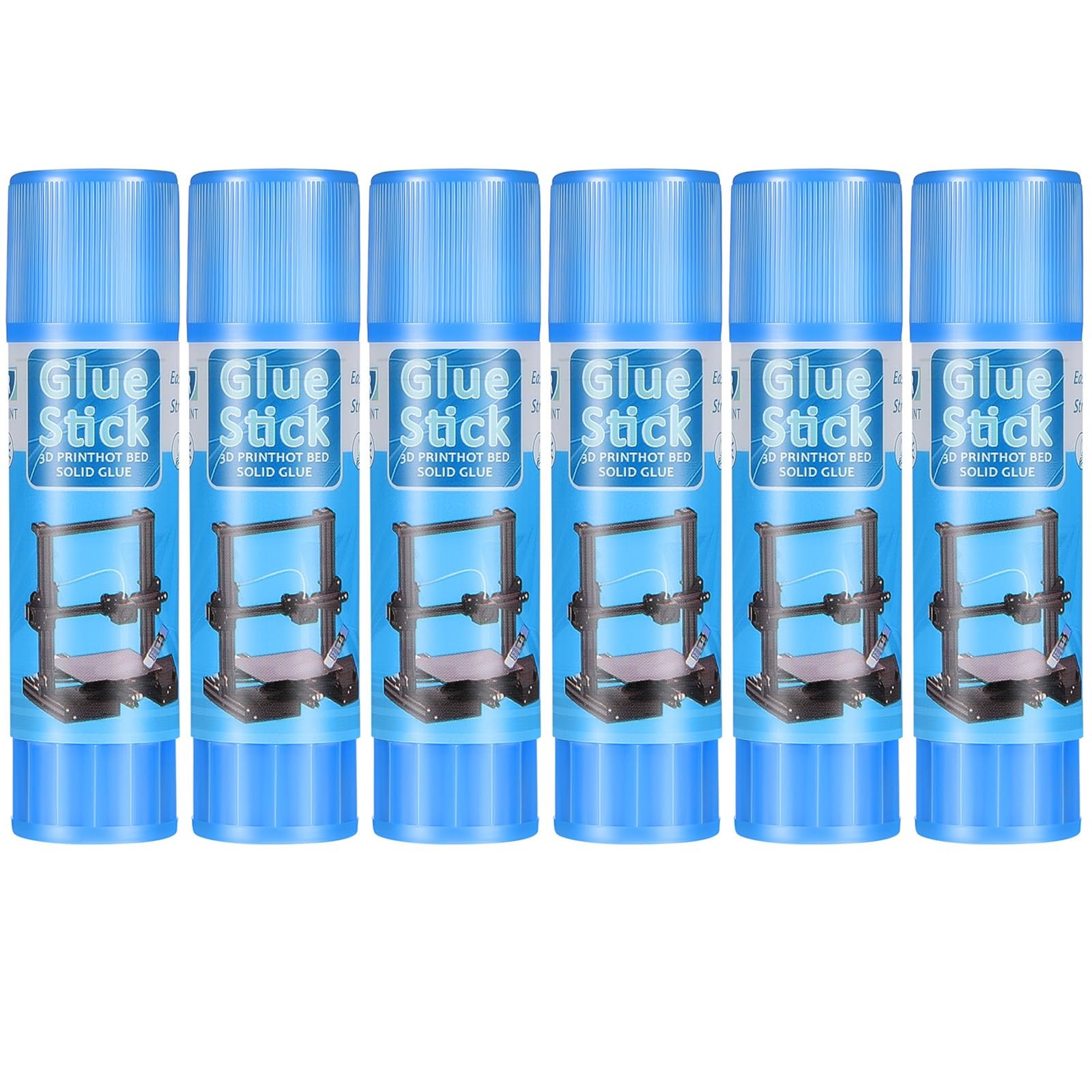 6 Pack 3D Printer Glue Sticks for Hot Bed PVP 3D Printer Adhesive Solid Glue