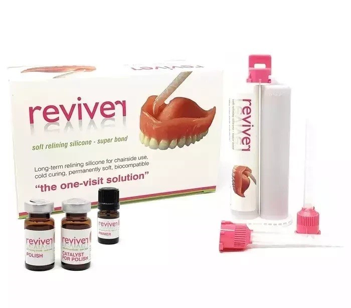 Reviver A-Silicone Denture Soft Relinng Material Dental Chair Side Use Free Ship