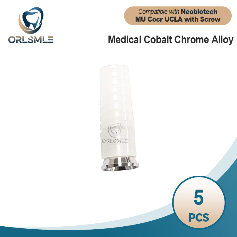 5 pcs Multi unit UCLA Plastic Sleeves with Ti. Screw compatible with Neobiotech