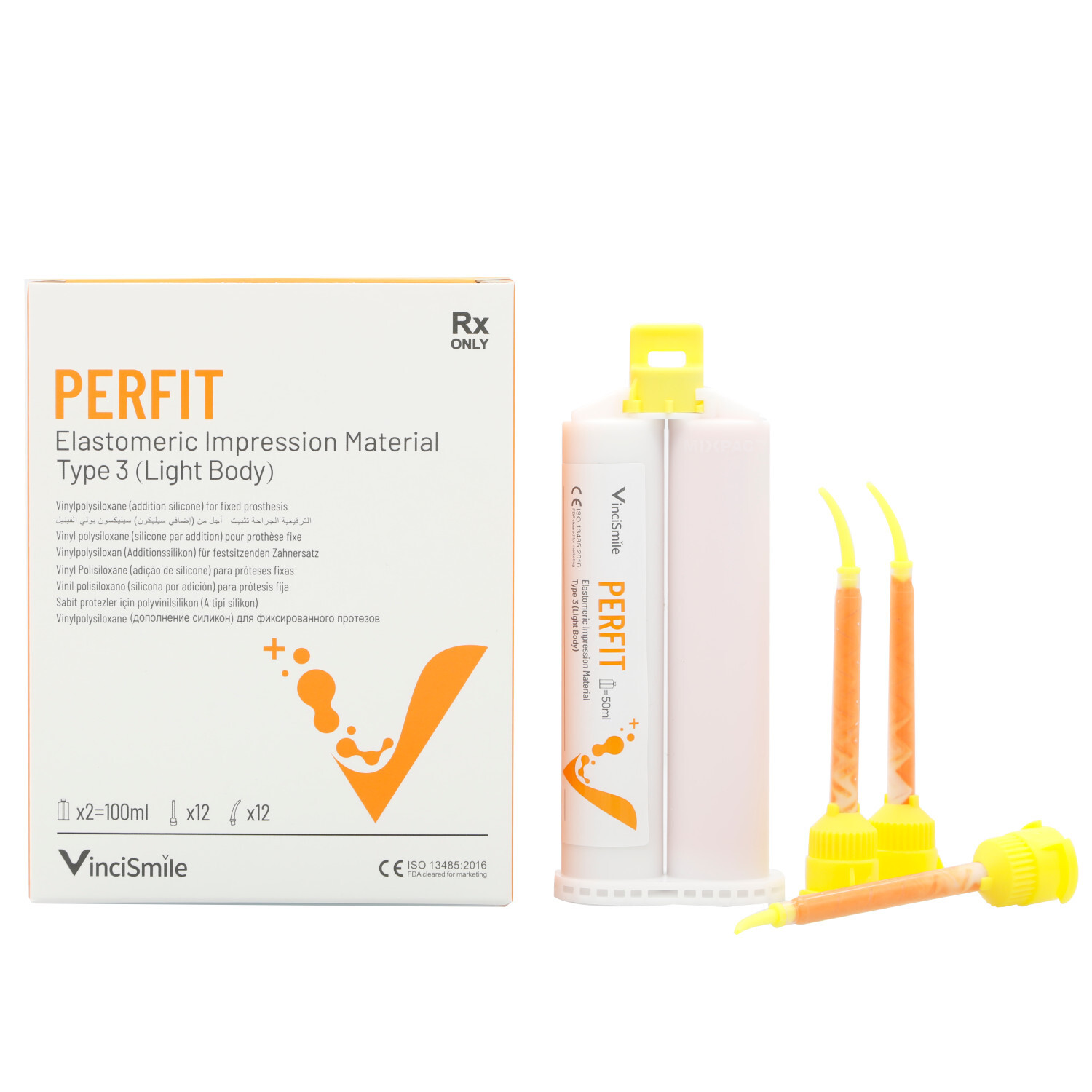 Vincismile PERFIT Dental Light Body VPS Impression Material Fast Normal Set PVS