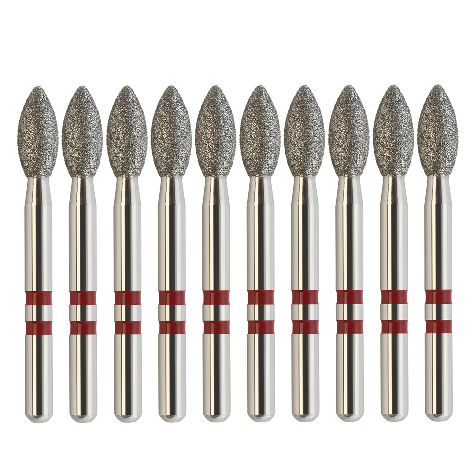 Dental Zirconia Adjustment Diamond Burs Football Fine Grit Z368/023F 10pcs/pack