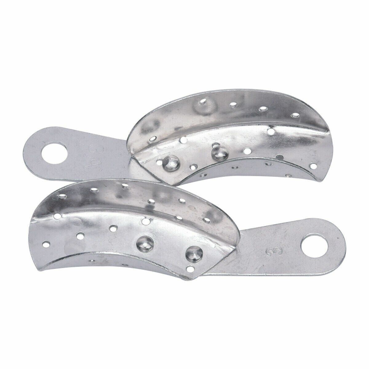 Dental Metal Impression Tray Bite Denture Alloy With Holes Perforated Instrument