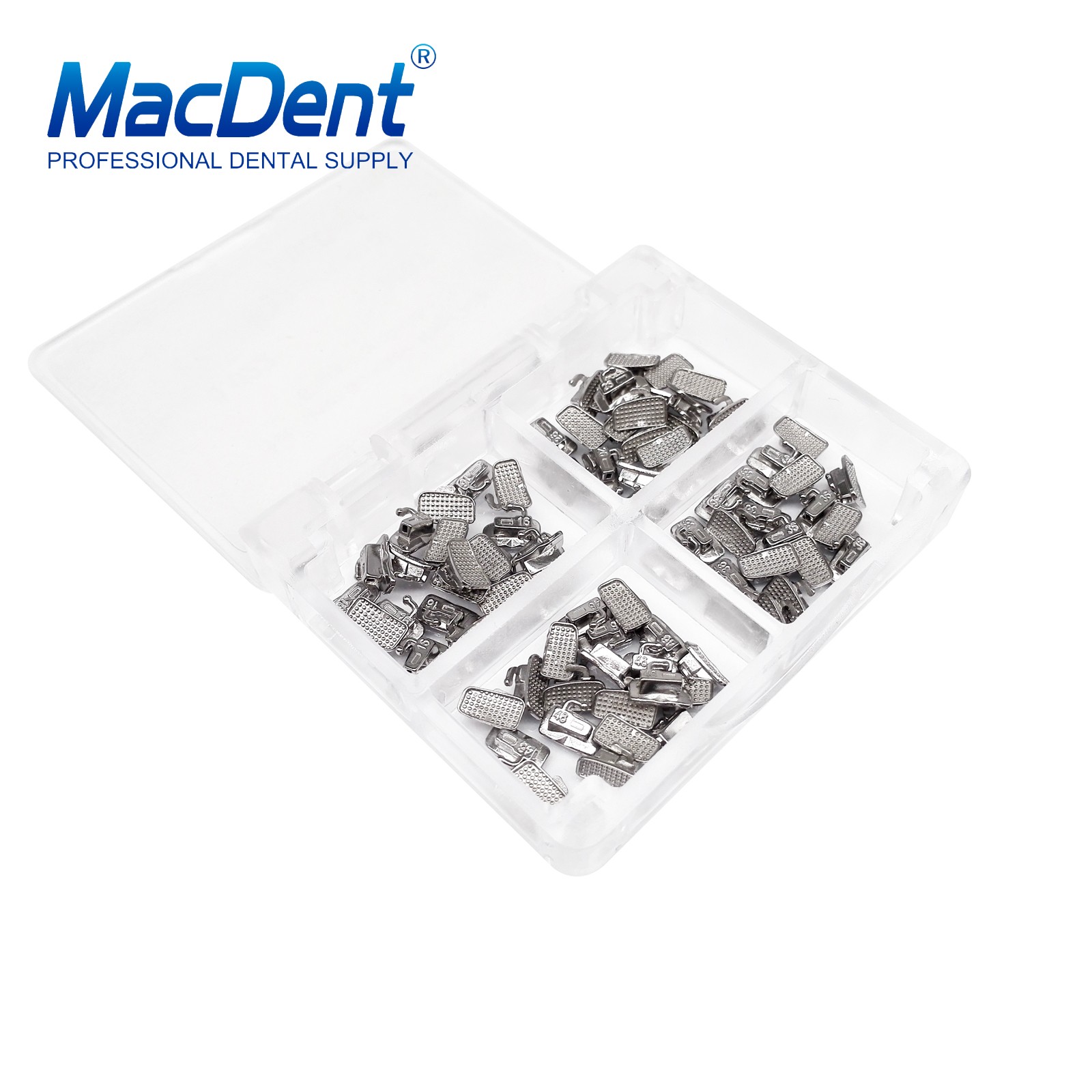 200pcs Dental Orthodontic Monoblock Buccal Tubes 022 1st 2nd Molar MBT Roth Tube