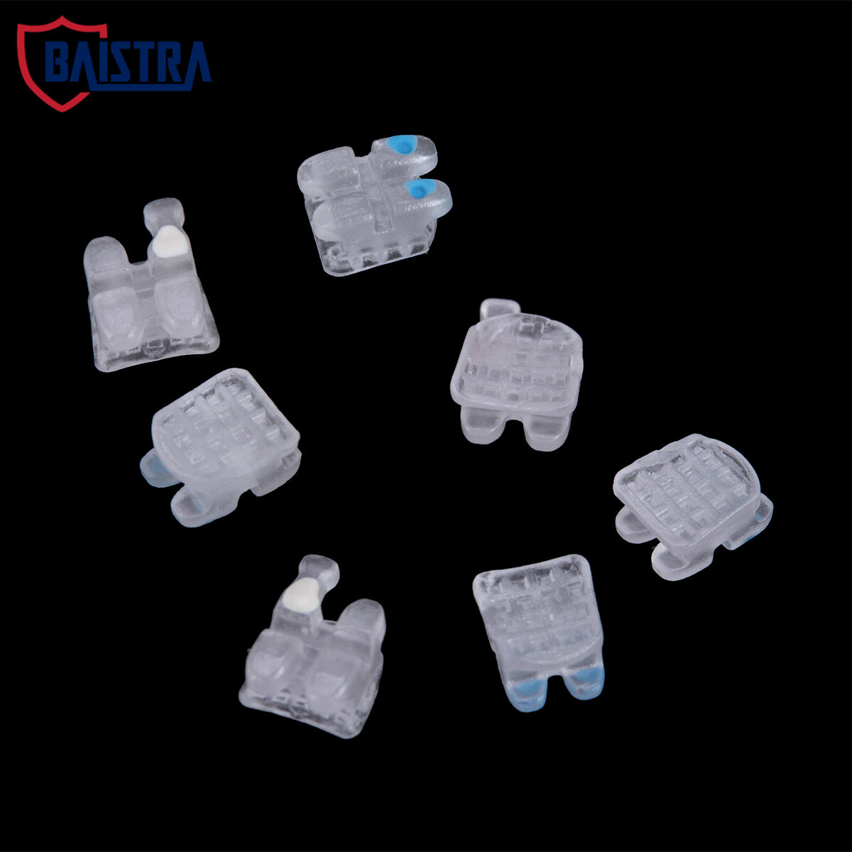 20pcs/Set Dental Orthodontic Ceramic Braces Brackets Roth 022 w/ 345 Hooks USA