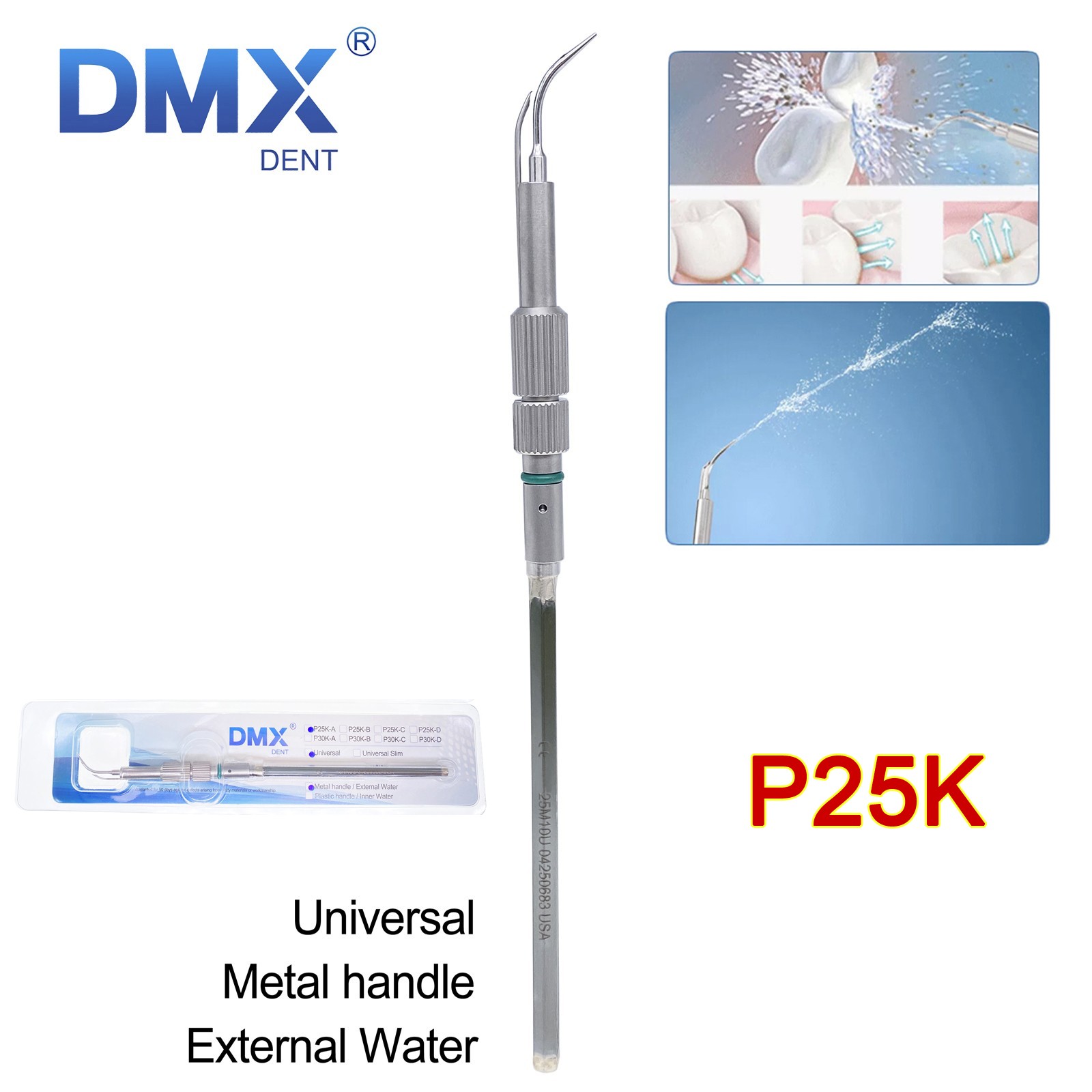 DMXDENT Cavitron Dental Inserts Tips Ultrasonic 25k/30k Slim Series Fit EMS/ART