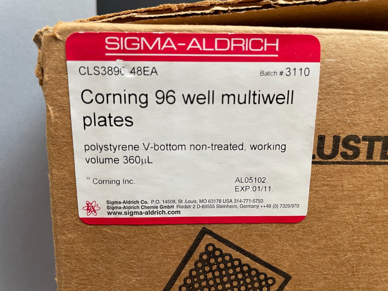 Corning Microplate 96 Well 320 ul Clear PS Individually Sealed 35 Plates