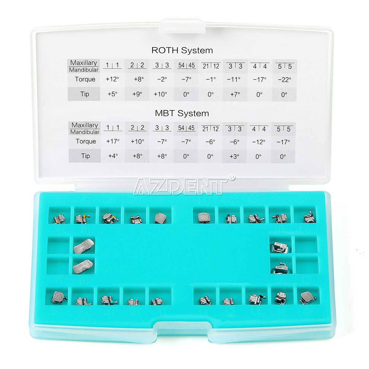 Dental Self-ligating Brackets Braces Buccal Tube Mini MBT/MBT.022 Hooks 345