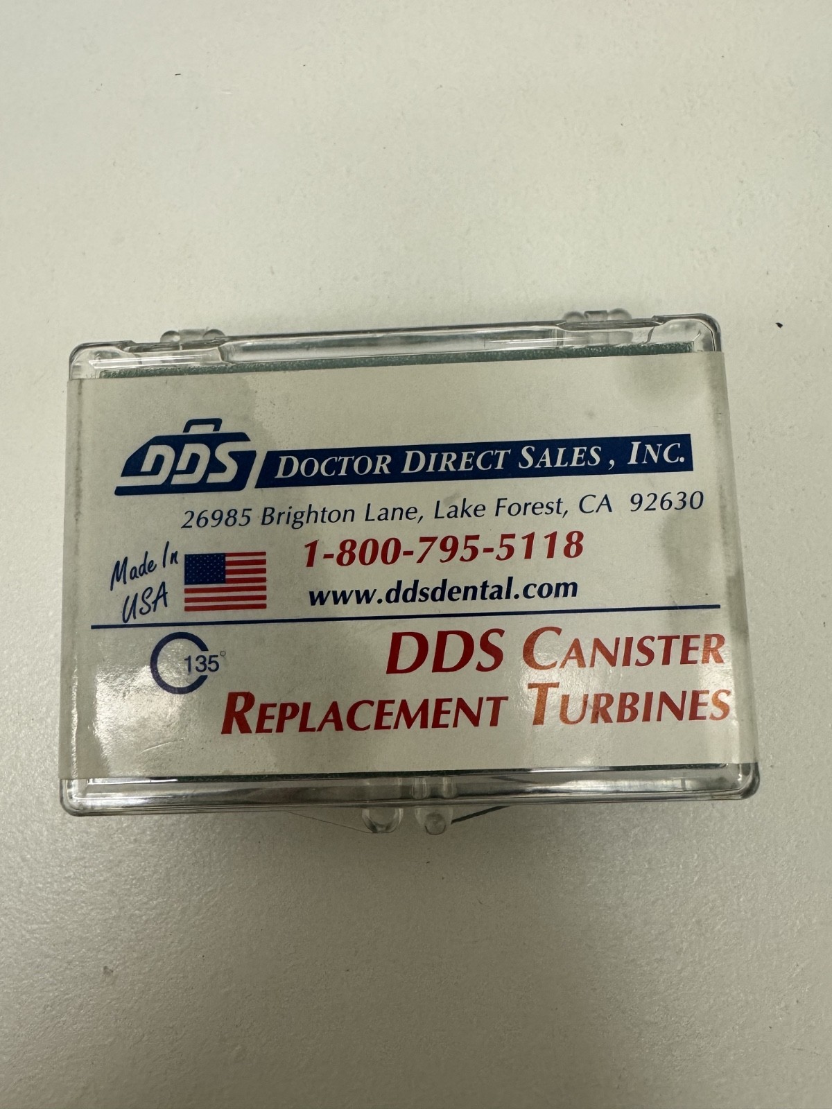 DDS Dental Canister Replacement Turbine T1003 Mini Push Button Cap New Old Stock
