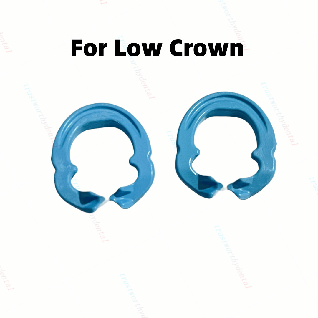 2 Pcs Dental Blue Matrix Clip Matrices Clamps Resin Ring Wedges Bands Retainer