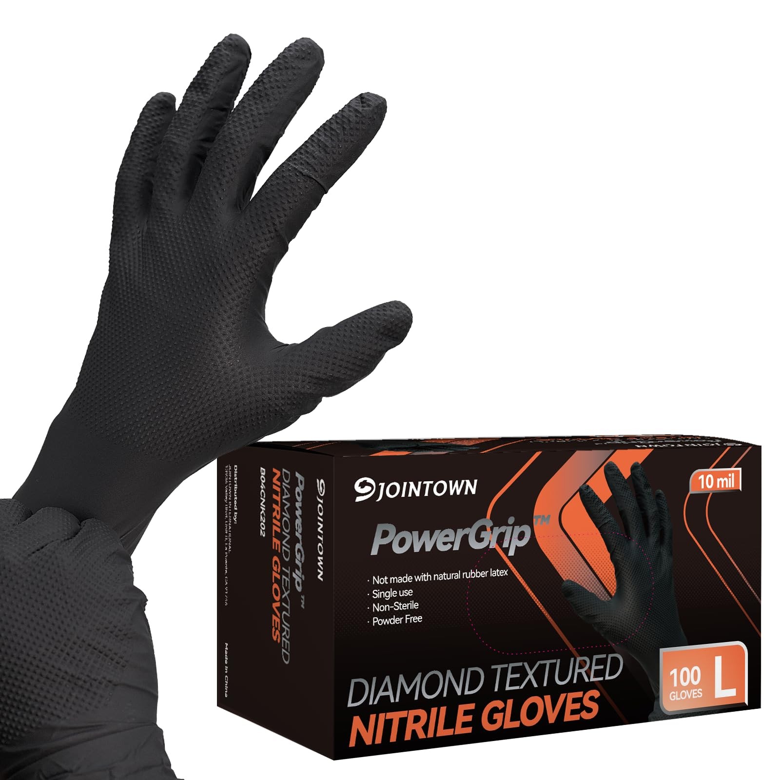 Jointown Upgraded 10 Mil Heavy Duty Nitrile Gloves Mechanic Gloves Nitrile
