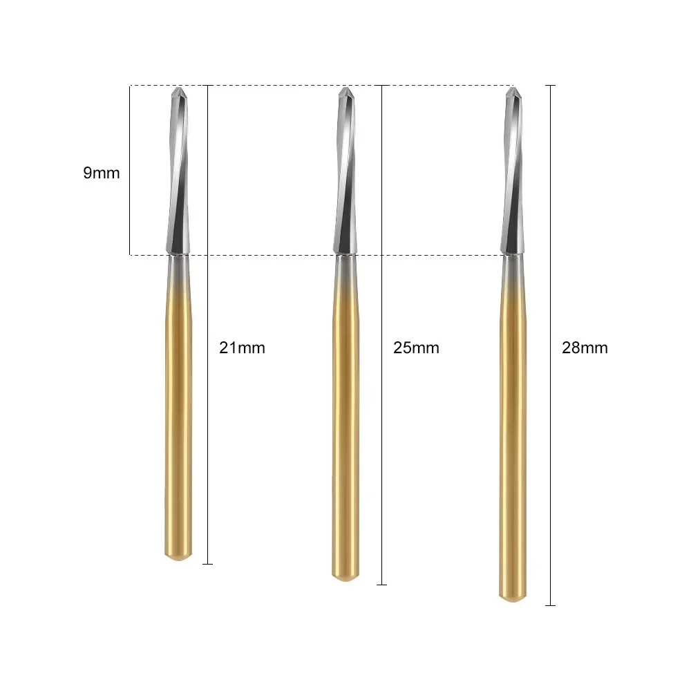 Dental Surgical Tungsten Carbide Burs FG Endo-Z 21-28mm For High Speed Handpiece