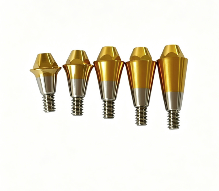 6PCS Multi unit straight abutment fits to Hiossen Osstem platform Regular Mini
