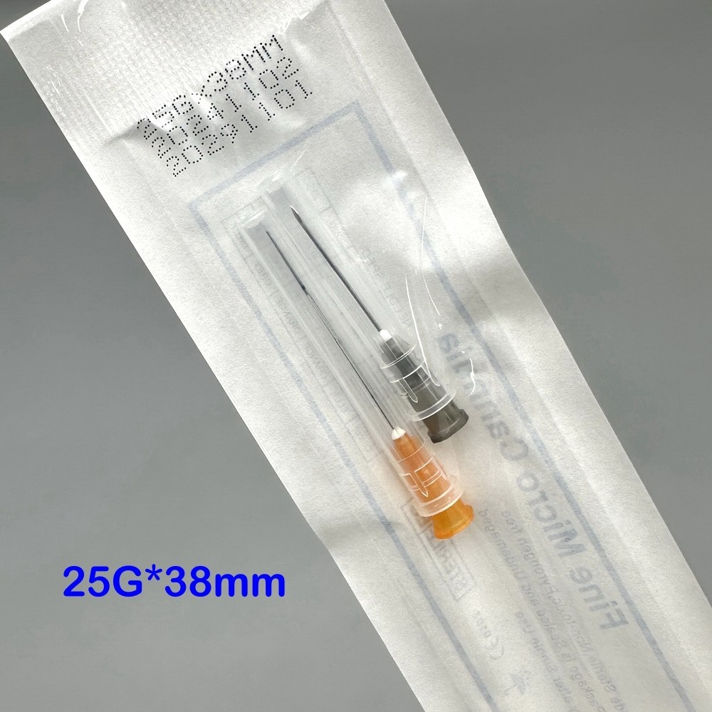 25G*38mm Disposable Hypodermic Fill Needle Canula Micro Blunt Tip Filter