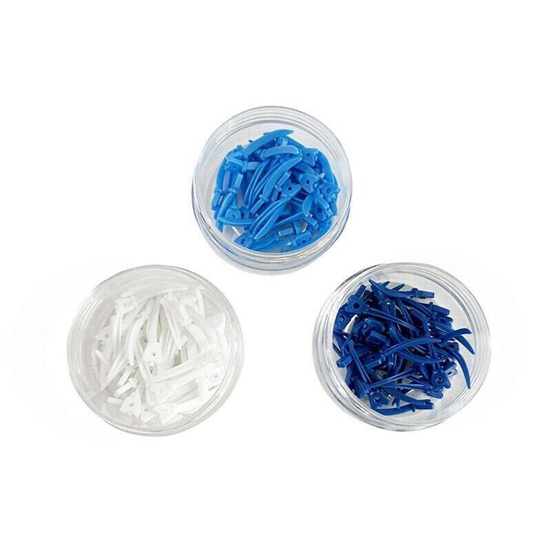 10 Boxes Dental Disposable Plastic Refills Wedges Tulwar Wedge Circular Holes