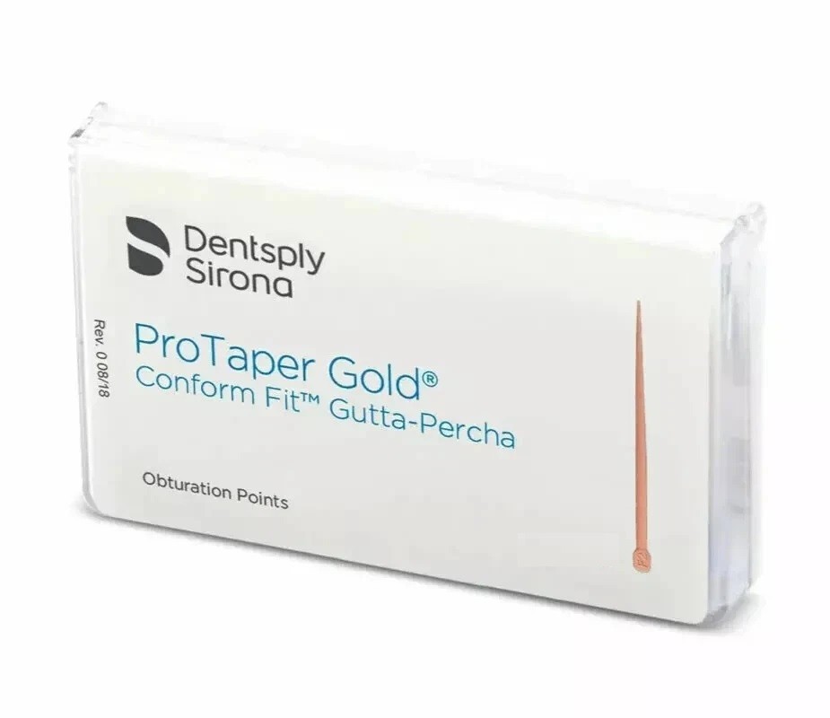 Protaper Gold F1 Conform Fit Gutta Percha Points By Dentsply 60 Points Per Pack