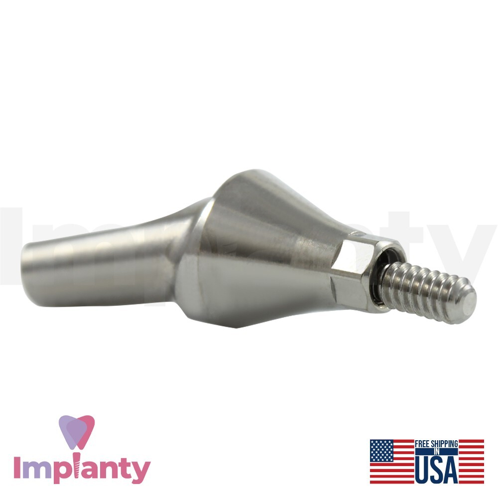 10X GDT Anatomic Angled Prosthetic 15° Conical Connection Narrow Platform Dental