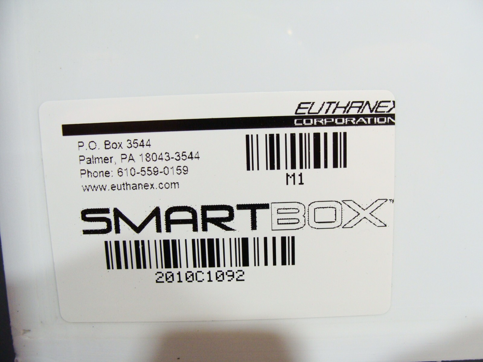 New E-Z Systems / Euthanex M1 SMARTBOX Touch Screen Dual Chamber C02 Euthanasia