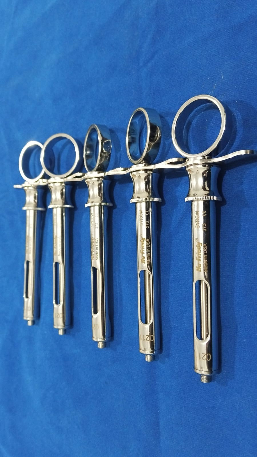 LOT OF 5 Hu-Friedy CW Dental Anesthetic Aspirating 1.8ml Syringe SYRCW