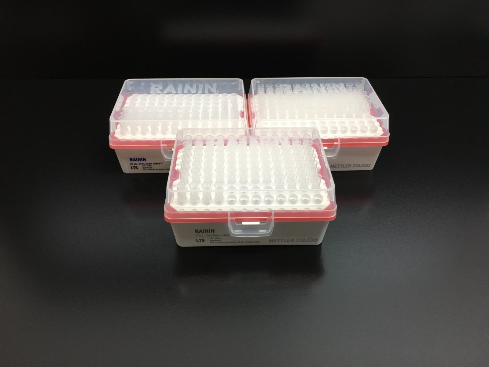 RAININ Mettler Tolledo PN 30389226 Pipette Tips RT LTS 20µL FL 960A/10 Lot 3 PCS