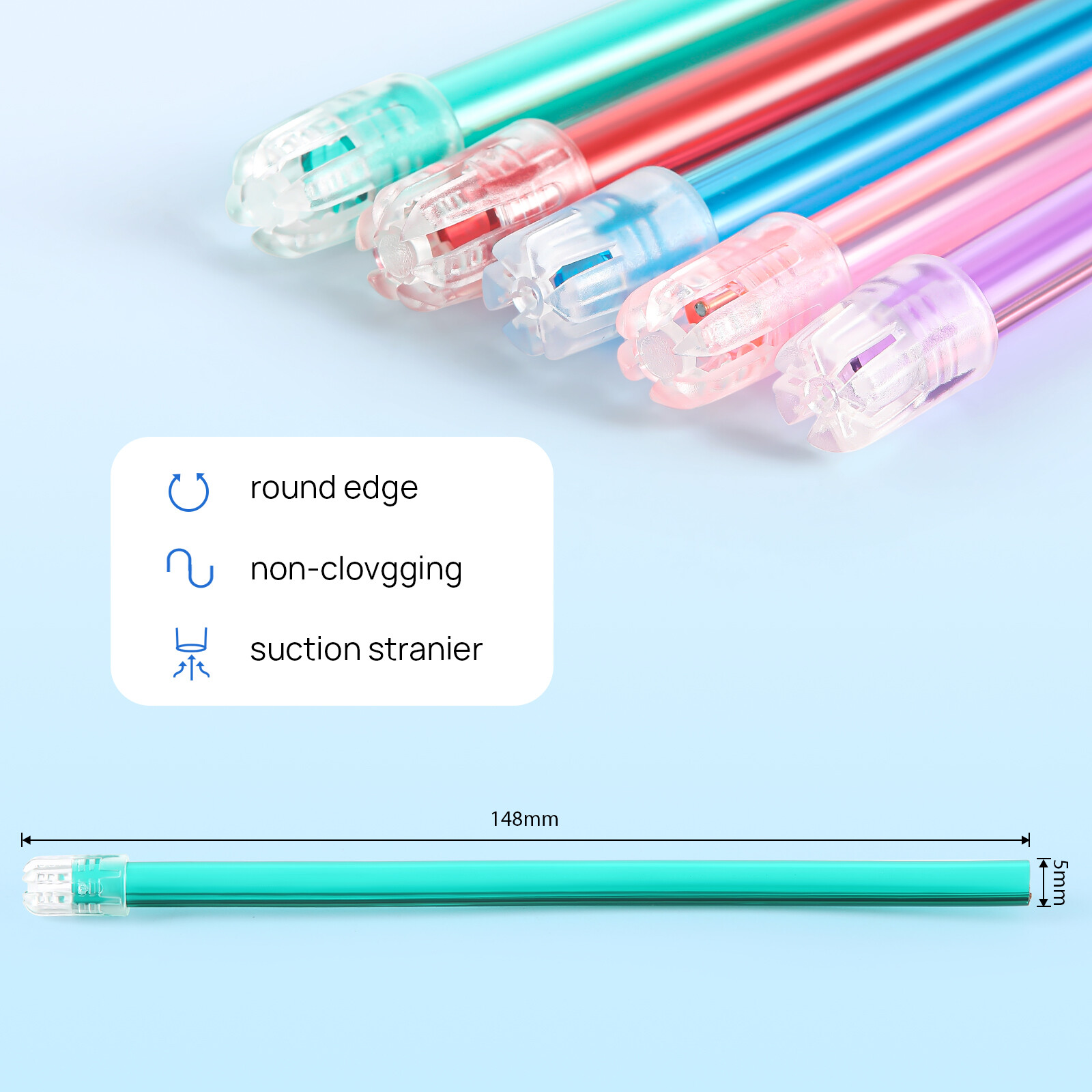 JMU Dental Saliva Ejectors Medical Grade Latex Free Evacuation Suction Tips