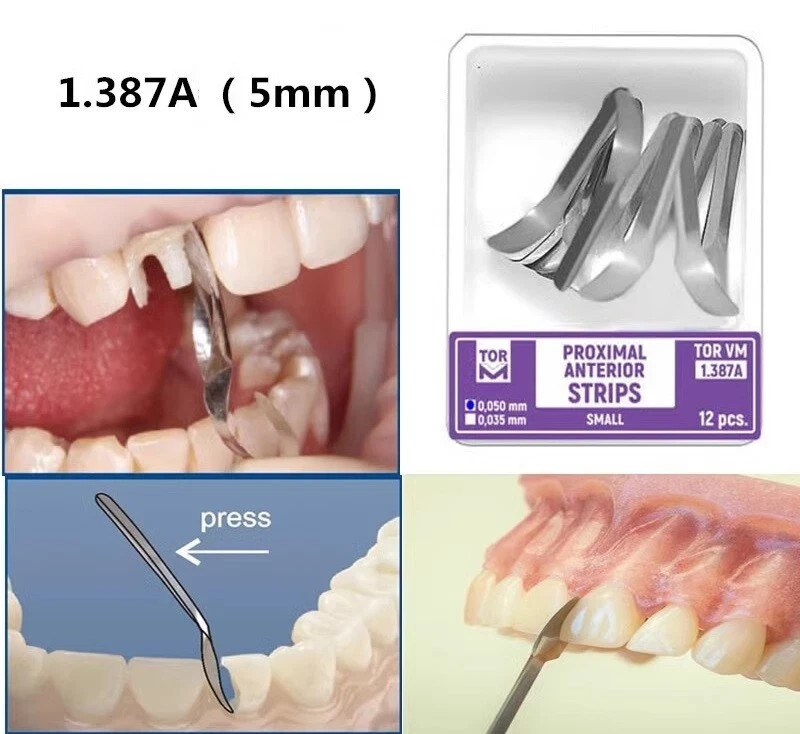 Dental Shovel Matrix Bands Anterior Proximal Strips Matrices 1.388 1.387 Fit TOR