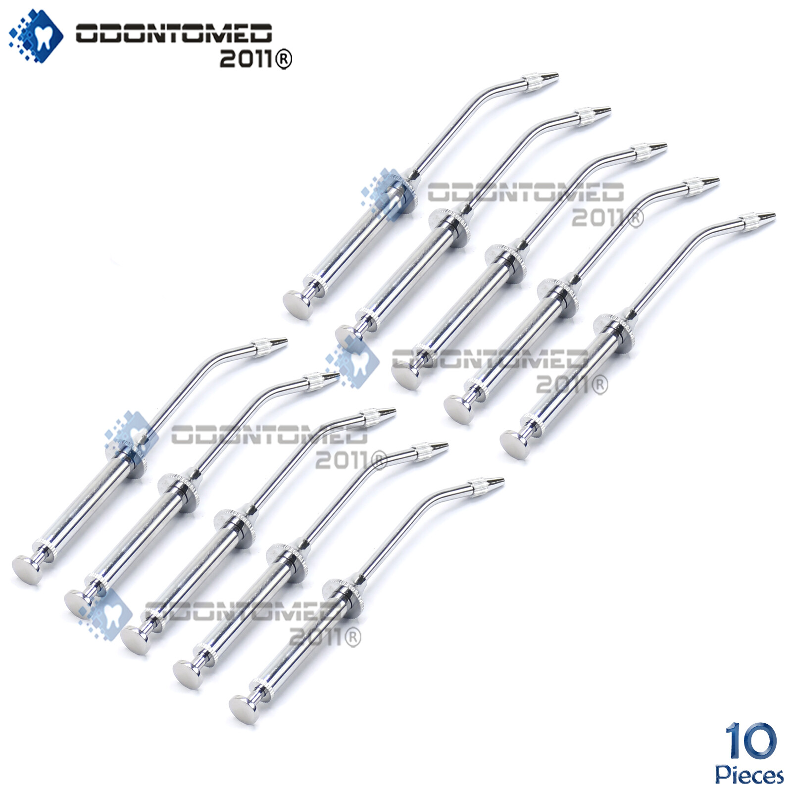 ODM 10 pieces Dental Amalgam Carrier Gun 30° Syringe Restorative Laboratory
