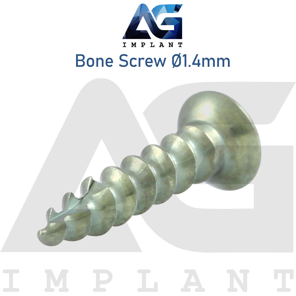 20 Titanium Screw Ø1.4mm Guided Regeneration GBR Dental Membrane Fix System
