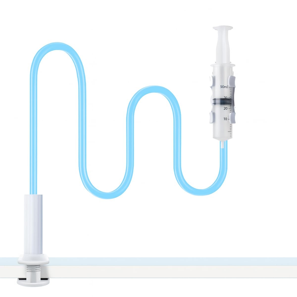 Hicoolmam Adjustable Feeding Tube Holder with Telescopic Pole & White