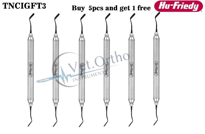 5X Hu-Friedy TNCIGFT3 Flexi-Thin XTS Composite Intsrument Goldstein 3 #6 Handle