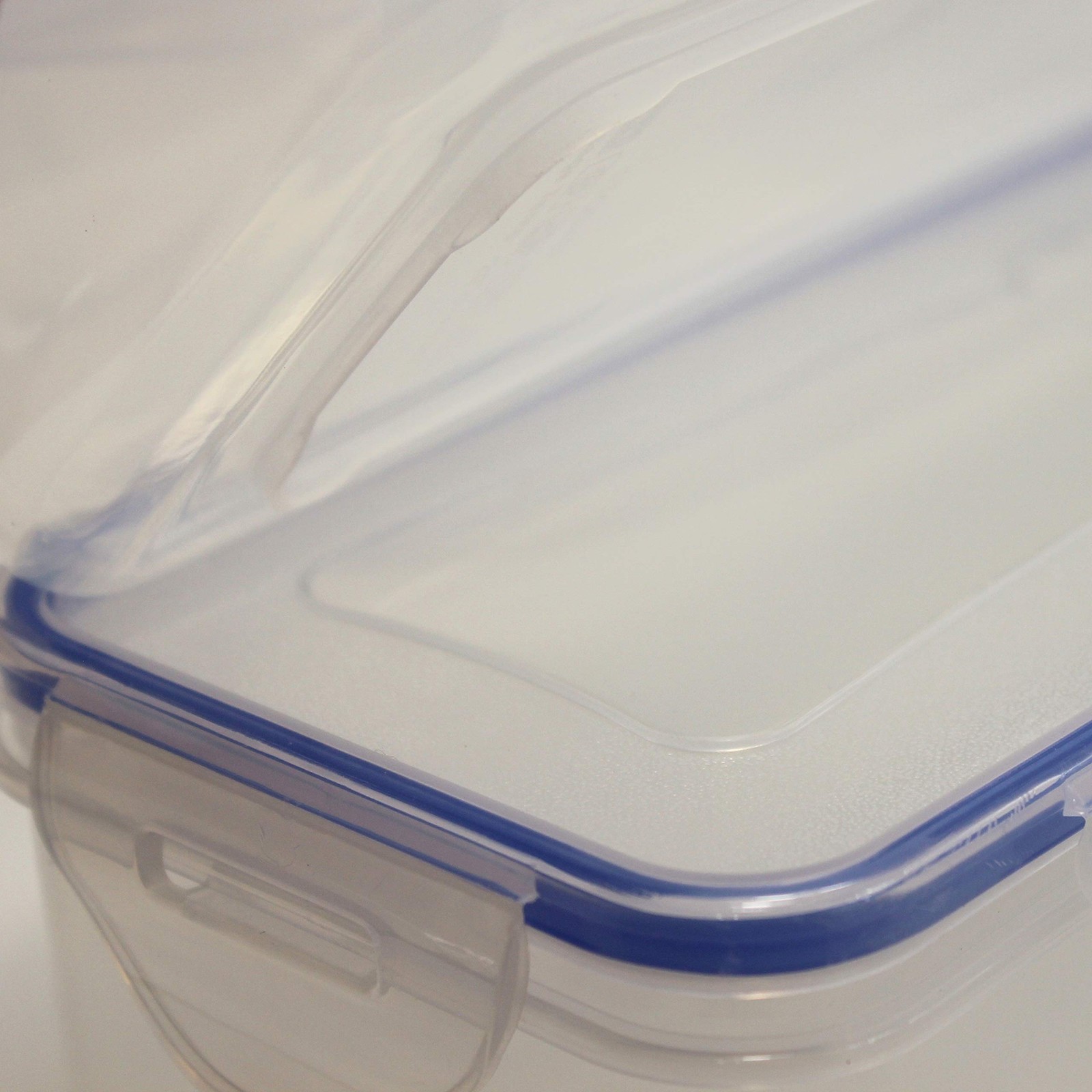 BullCharged Plastic Container Storage Case for 200 Count (Pack of 1), clear