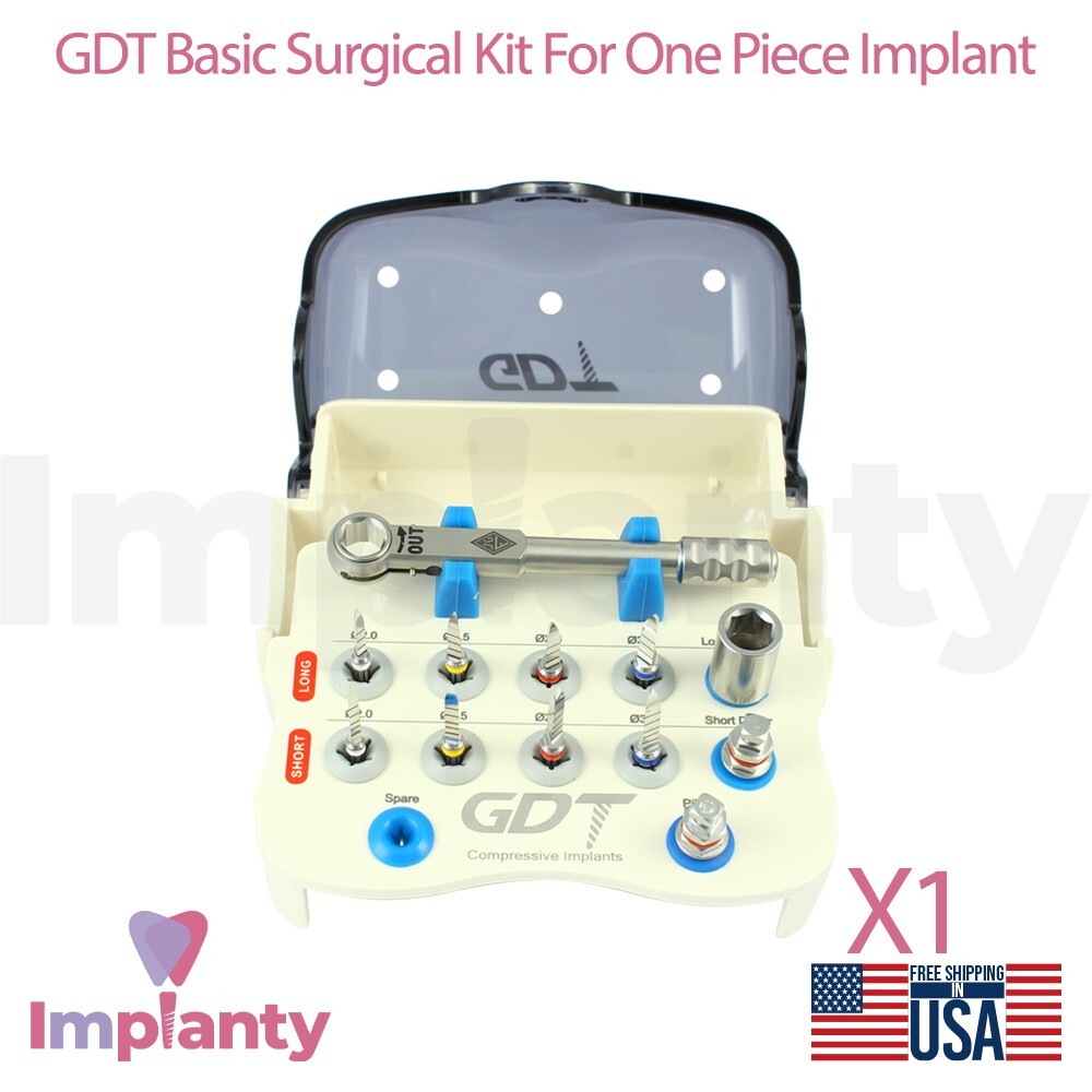 Dental Basic Kit For One Piece Fixture Plastic Stainless Steel Dentistry
