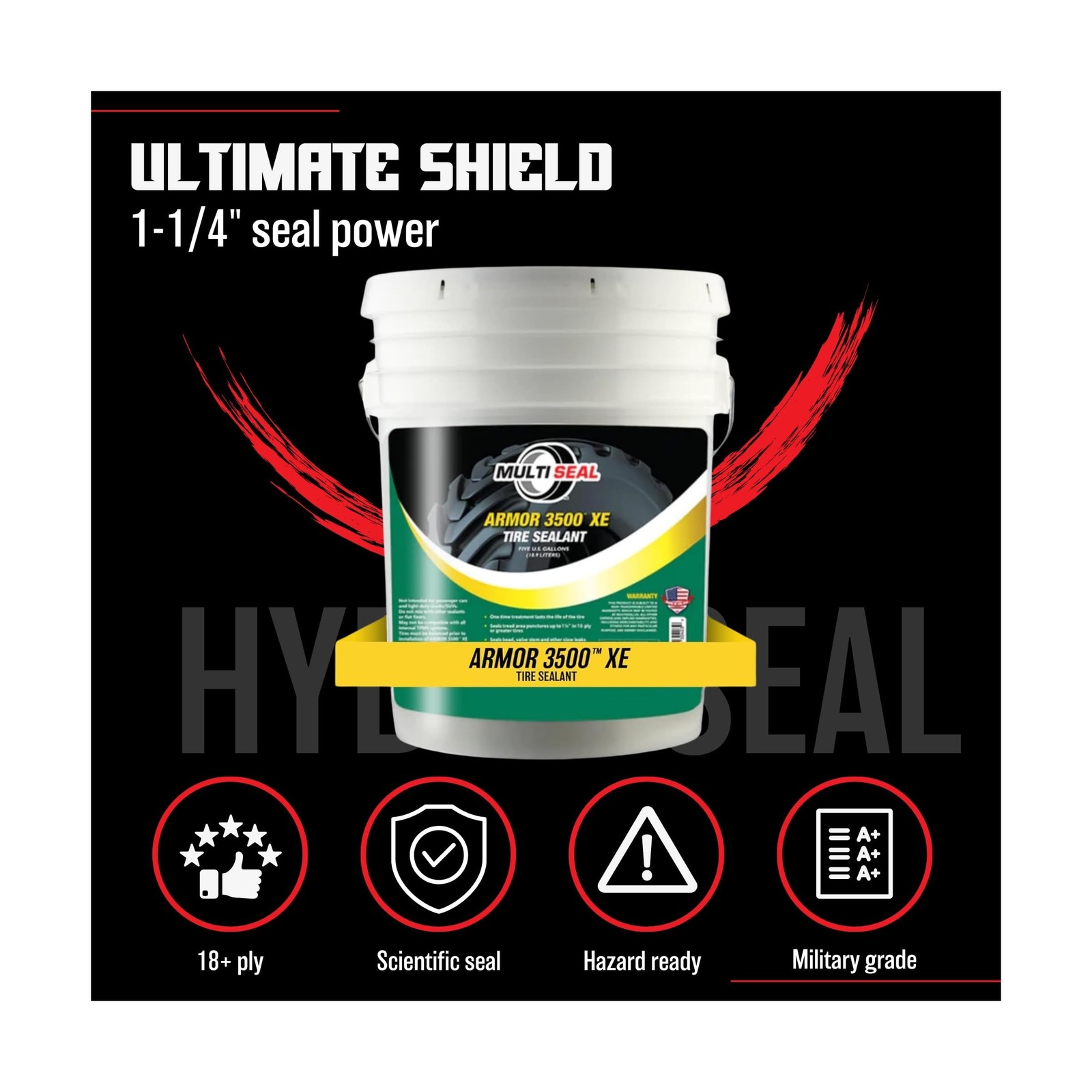 Armor 3500 XE Industrial-Grade Tire Sealant – Maximum Protection Formula – Ex…