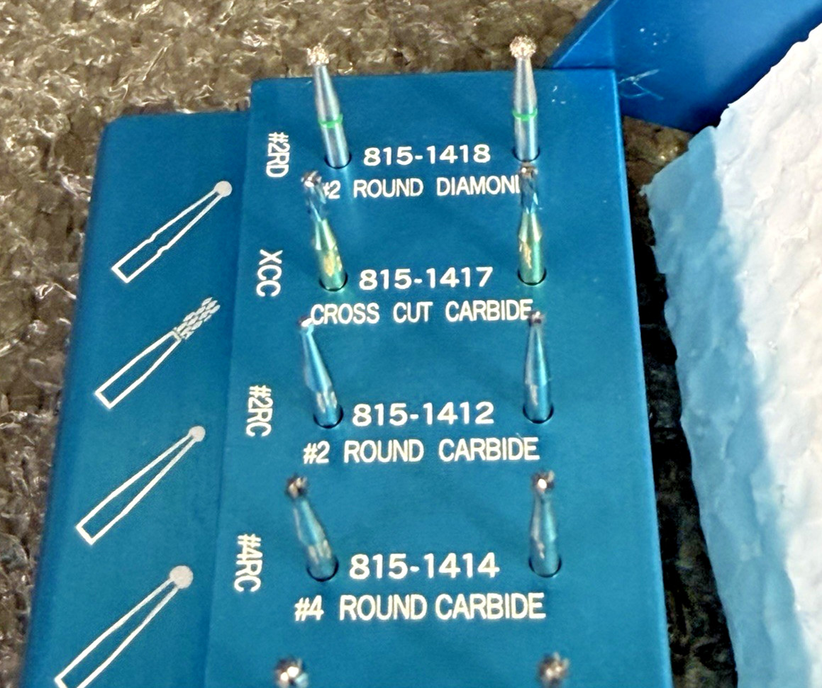 Sybron Endo A Axxess Dental Carbide Comprehensive Complete Bur Kit P/N: 815-1400