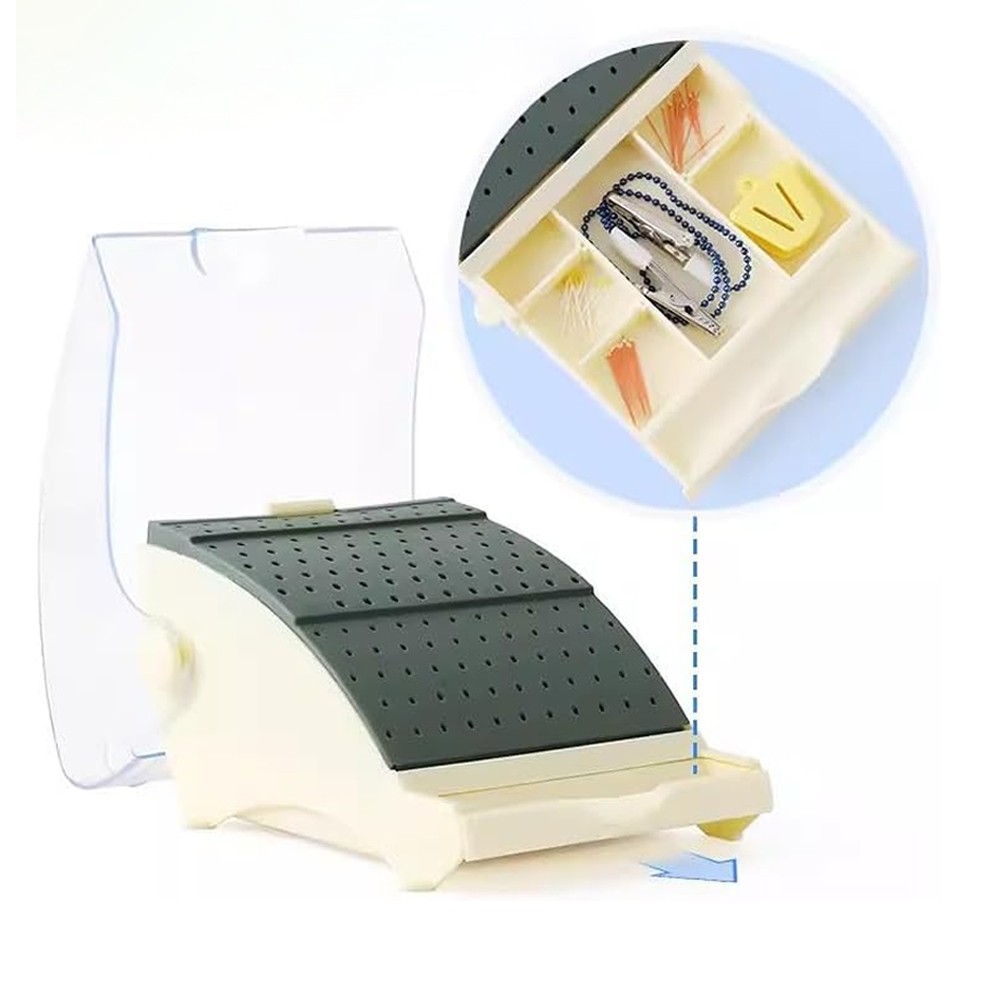 Dental Bur Block / Holder / Station with Pull out Drawer – Holds 142 Burs