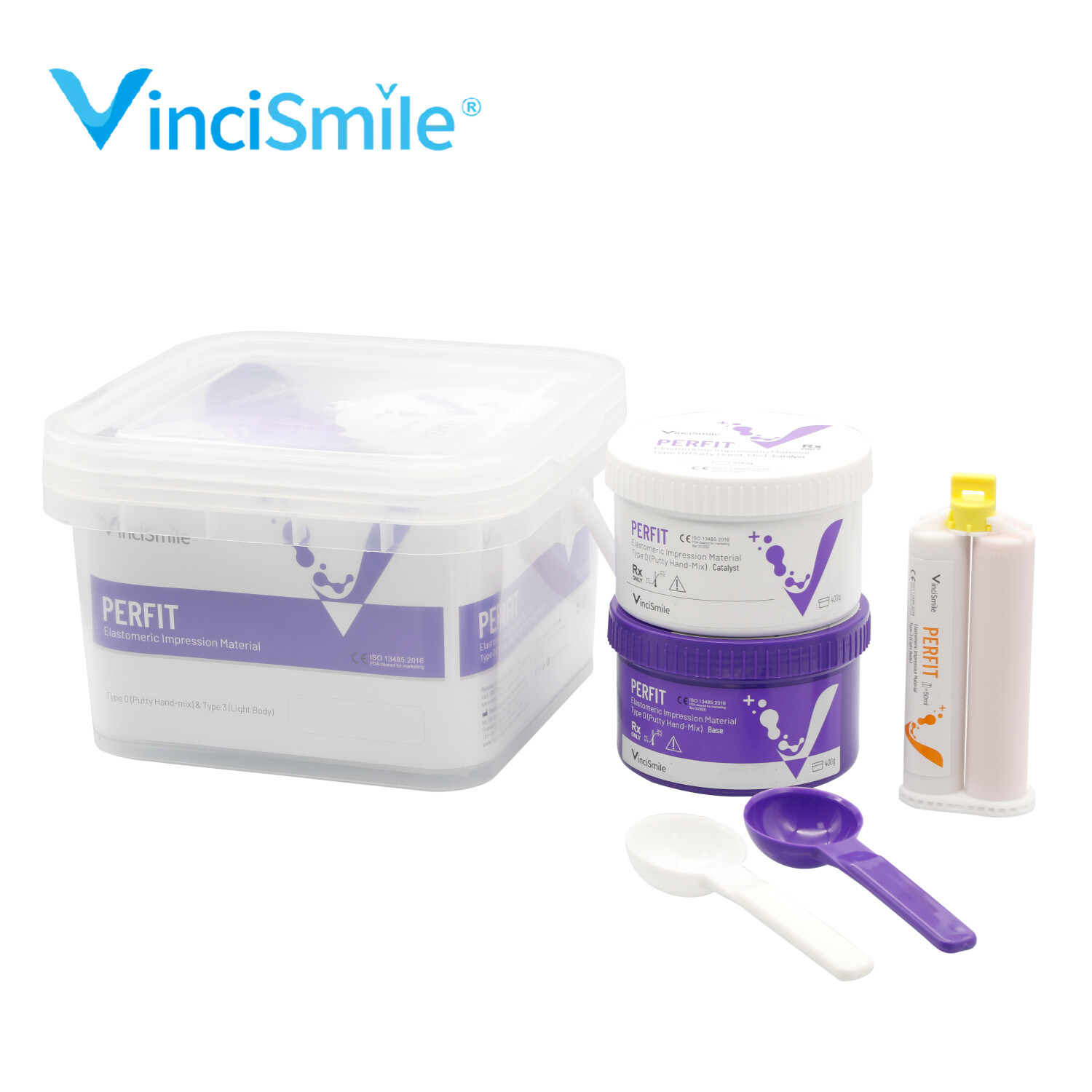 VPS PVS Dental Impression Silicone Material Putty + Light Body Set B Fast/Normal