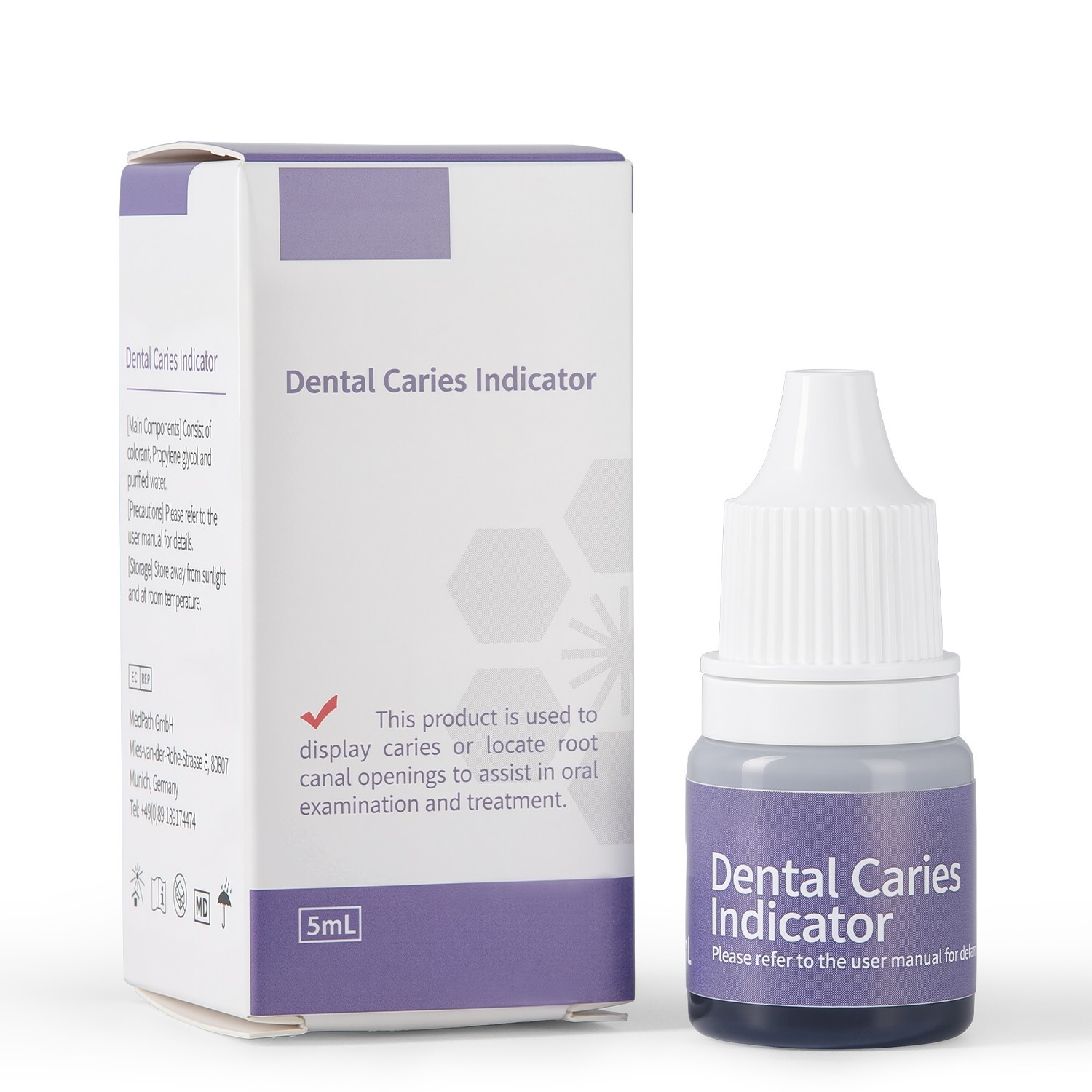 Dental Caries Indicator Display Dentin Detector Locate Root Canal Orifice 5ml