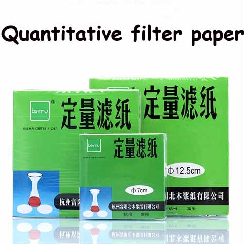 Solutions glassware Lab quantification 100pcs Chemistry Filtration Filter paper