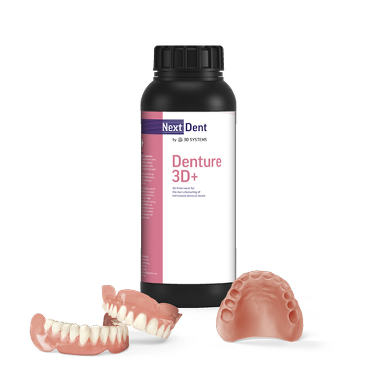 NextDent Denture 3D+ Dark Pink 1kg (1000g) Denture Base Resin 3D Systems