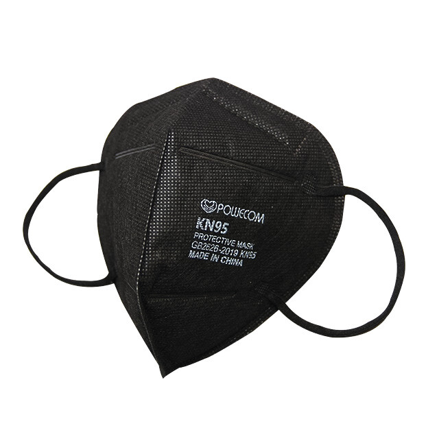 Powecom KN95 Protective Face Mask Respirator KN 95 Black – 10 pcs ✅ GB2626-2019