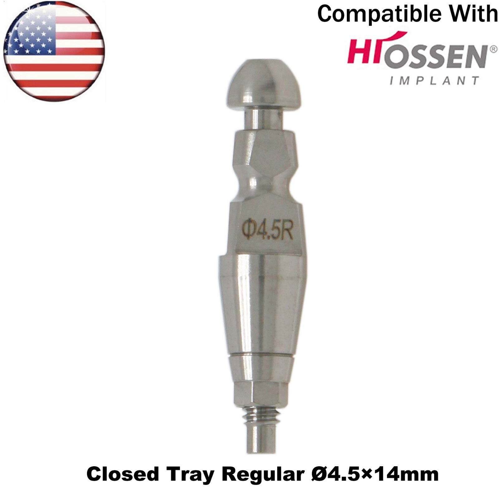 US Dental Impression Transfer Closed Coping Tray Alloy Fits Osstem Hiossen M/R