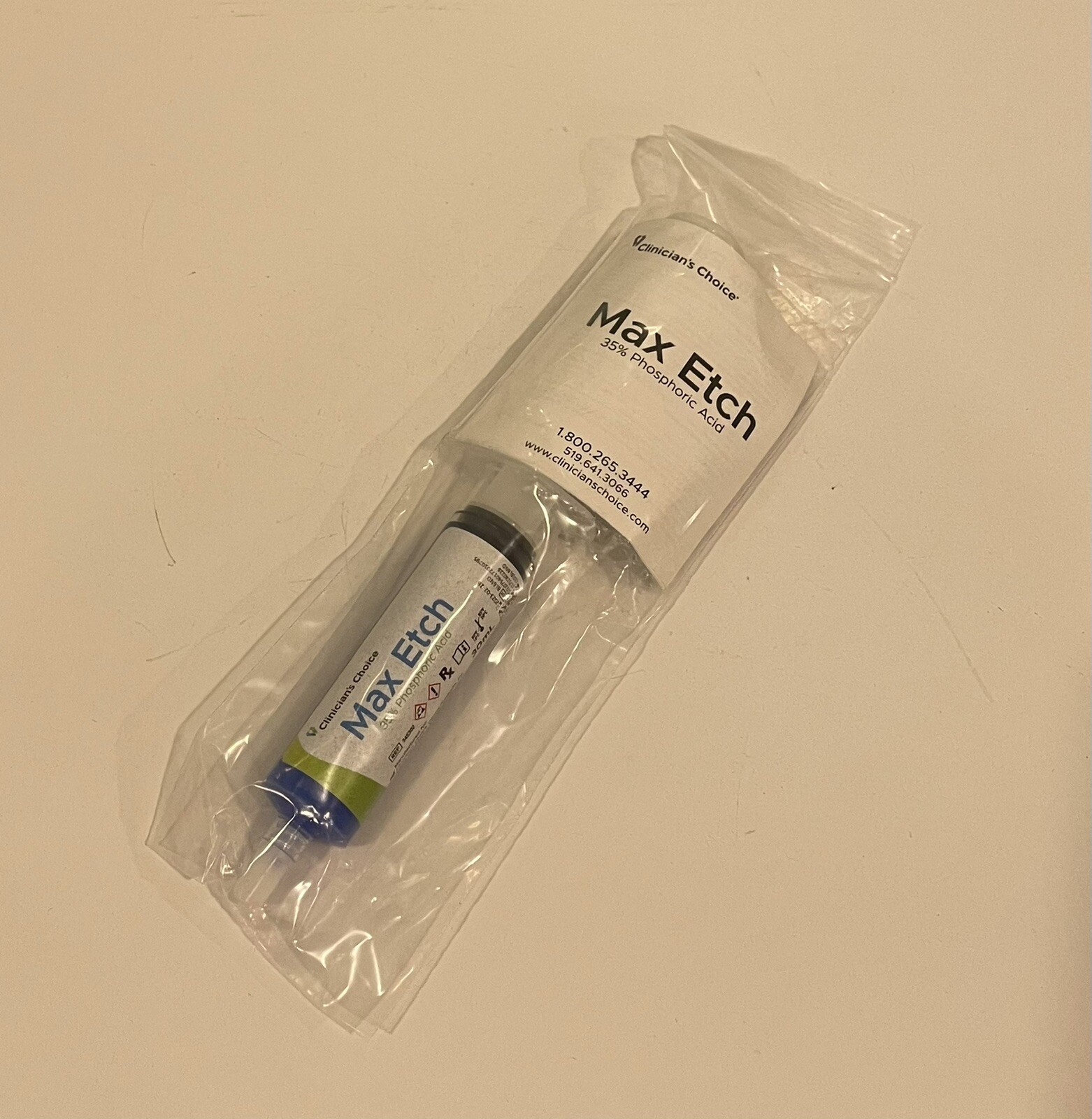 Clinicians Choice 345302 Max Etch Adhesive 35% Phosphoric Acid NEW FREE SHIPPING