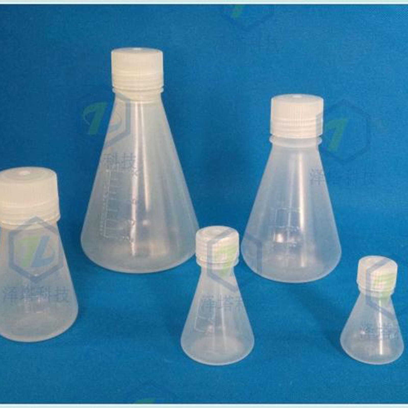 25-2000ML PP Conical Erlenmeyer Flask With Cap Lab Teaching Experiment