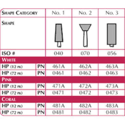Lab Series #2 HP White Stones, 12/pk, Aluminium Oxide Grit – Noble Finishing