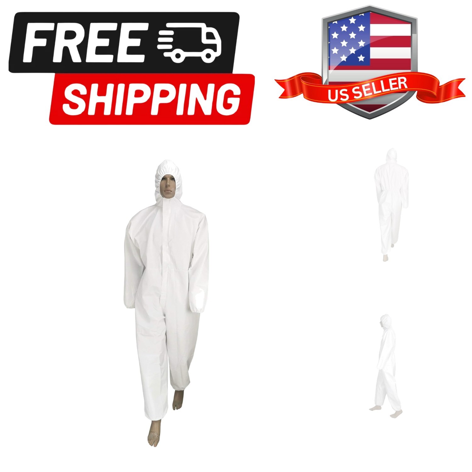Disposable Isolation Coveralls – XL