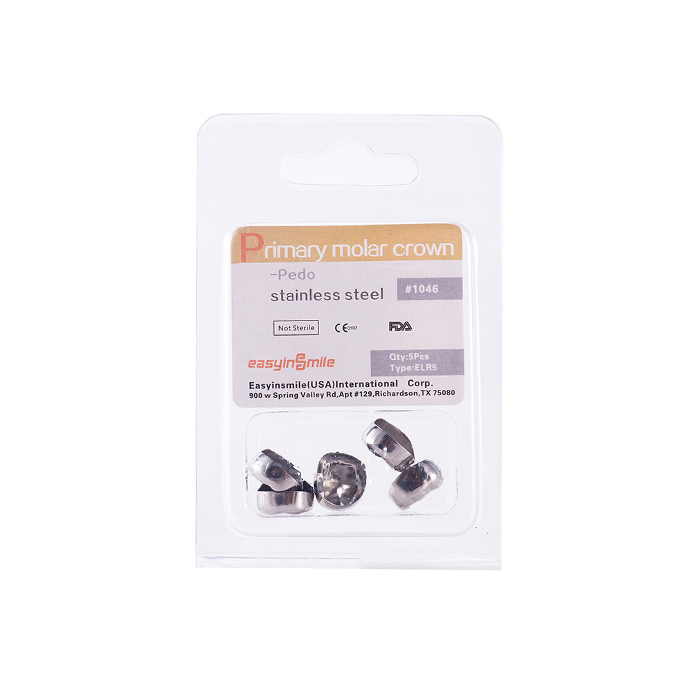 Dental Stainless Steel Primary Kids D Premolar E Crown Molar Crowns All Sizes