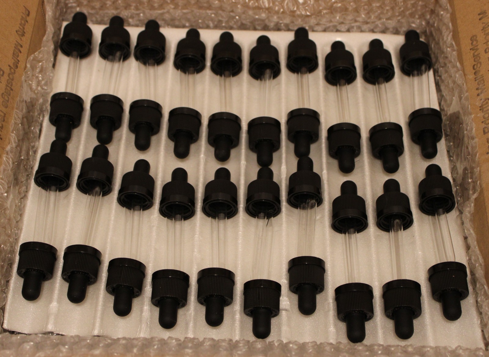 30 ml Tincture Bottles w/ Childproof Glass Dropper Cap – Lot of 330 bottles/caps