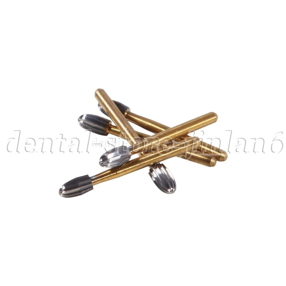 10/20Pcs Dental Tungsten Carbide Bur Trimming and Finishing Egg Football FG7408