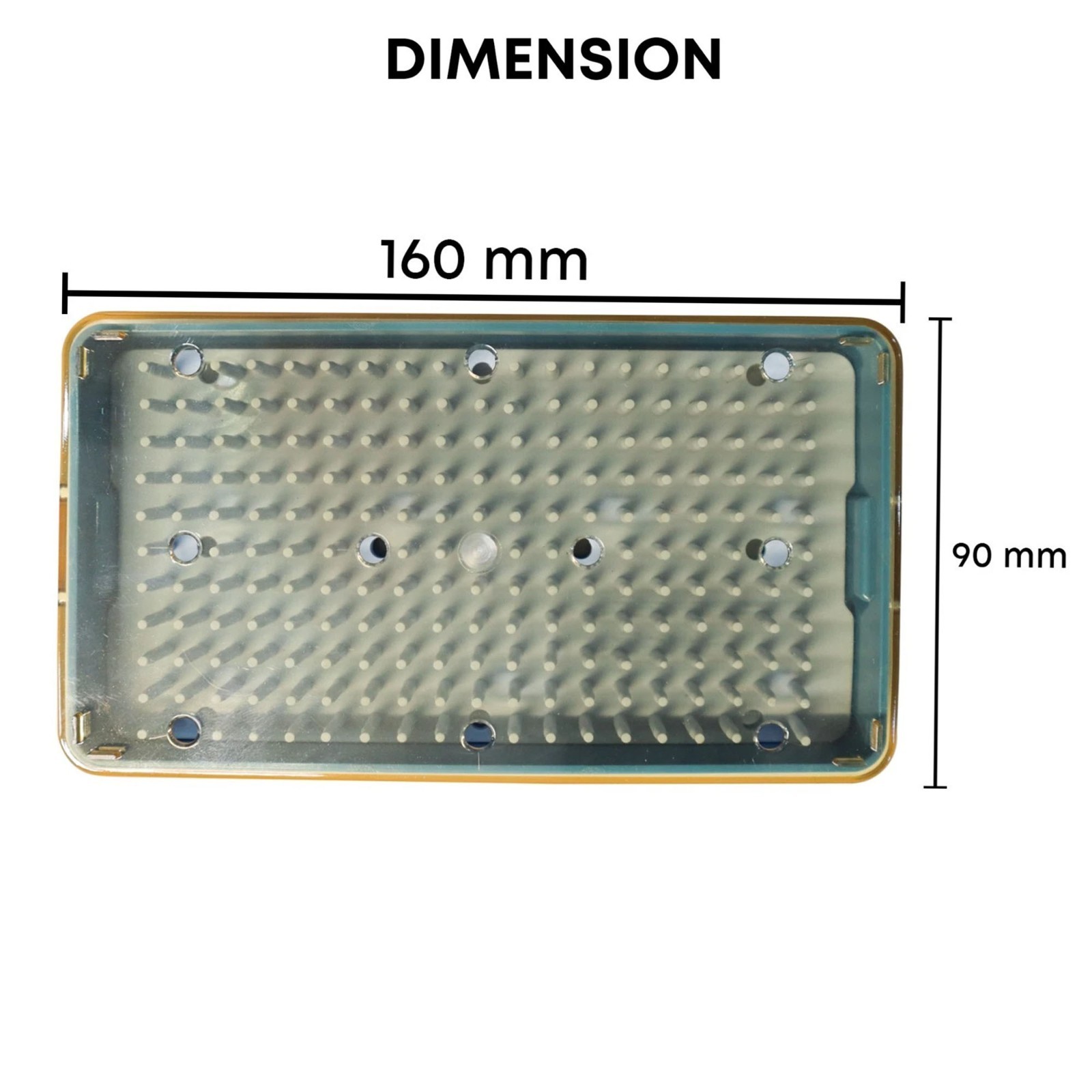 Sterilization Plastic Tray 160 x 90 x 22mm Disinfection Box Surgical Instruments