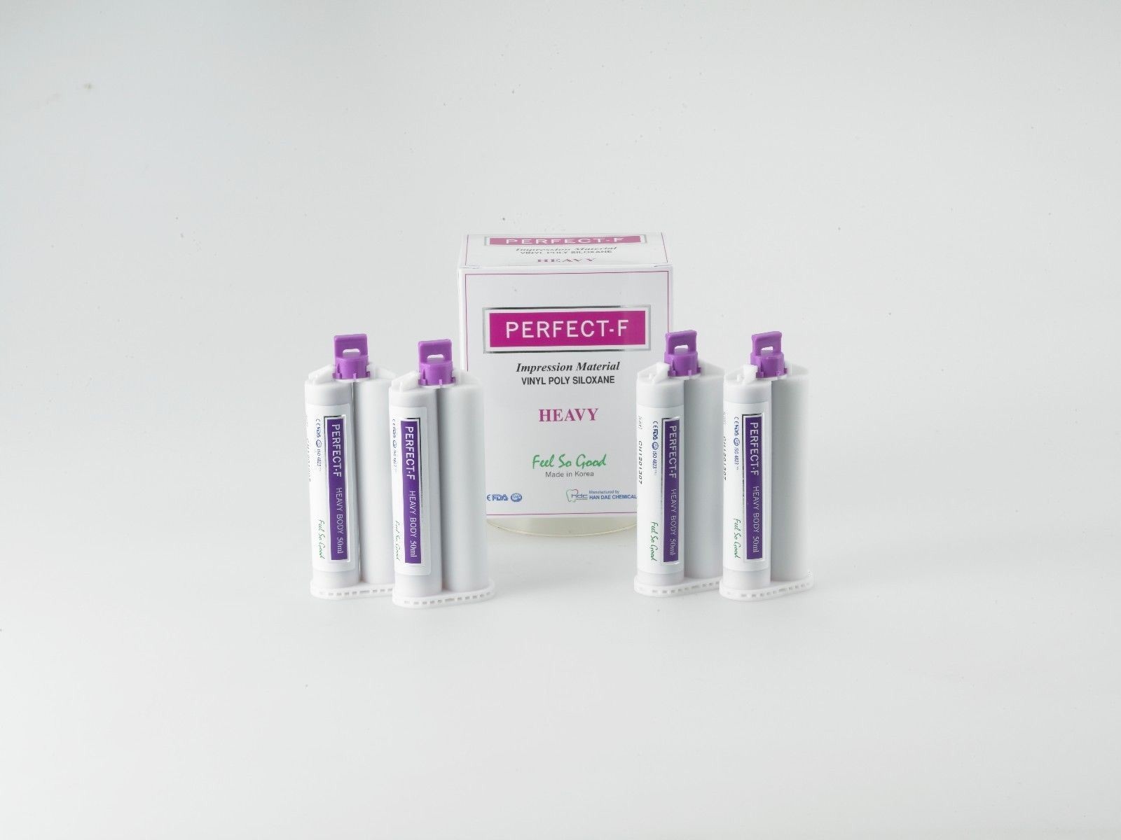 Perfect-F Heavy Body Impression Material Regular Set – 4x50ml